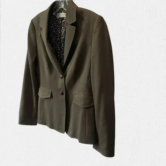 Tahari women blazer jacket size 6 color sage - Picture 3 of 14